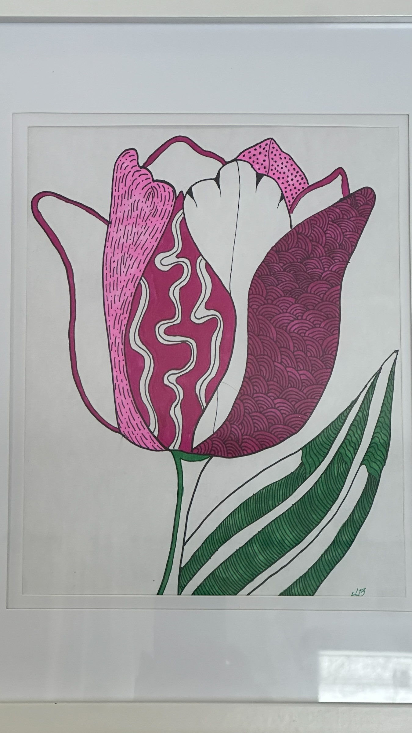 Modern Pink Floral